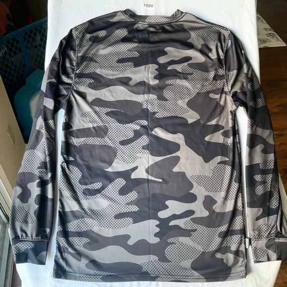 NBA Men’s Long Sleeve Sport T-shirt size M, Camo Gray - Picture 8 of 8